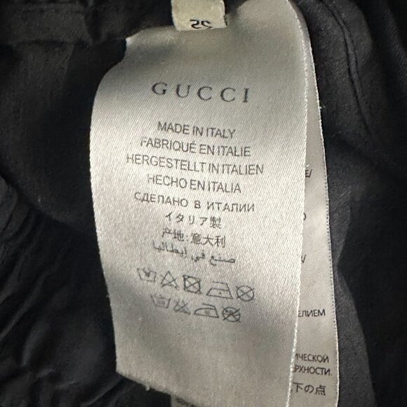 Gucci Dark Blue Joggers with Tricolor Stripes - Picture 3 of 14